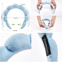 Ztomine Hairband 2 Count Pack Thick Absorbent Terry Cloth Spa Headbands For Washing Face Or Facial Set Of 2 Puffy Makeup