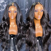 Caijuxing 13X6 Lace Front Wigs Human Hair 30 Inch Body Wave Hd Lace Frontal Wigs Human Hair 180 Density Glueless Wigs Human Hai