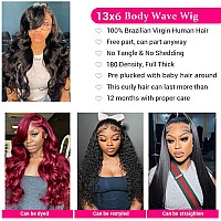 Caijuxing 13X6 Lace Front Wigs Human Hair 30 Inch Body Wave Hd Lace Frontal Wigs Human Hair 180 Density Glueless Wigs Human Hai