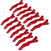 Ondder 14 Pcs Red Large Alligator Hair Clips For Styling Sectioning Professional Strong Hold For Hair Coloring Cutting 14 Coun