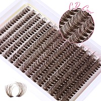 Brown Lash Clusters Eyelash Extensions 280Pcs Fluffy Eyelash Clusters Lash Extensions 816Mm D Curl Wispy Individual Lashes