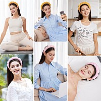 Ztomine Headbands For Washing Face Set Of 2 Terry Cloth Spa Headband For Facial Makeup Skincare Puffy Headbands For Face W