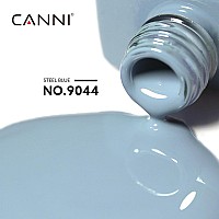 Canni Light Blue Gel Nail Polish 1Pcs Pastel Blue Gel Polish Baby Blue Color Nail Polish Gel High Gloss Soak Off U V Gel Nail F