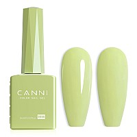 Canni Pastel Green Gel Nail Polish 1Pcs Macaron Lime Sage Light Green Gel Polish Bringt Mint Green Color Nail Polish Gel High G