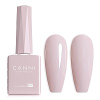 Canni Nude Gel Nail Polish 1Pcs Nude Pink Gel Polish Light Purple Color Nail Polish Gel High Gloss Soak Off U V Gel Nail French