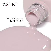 Canni Nude Gel Nail Polish 1Pcs Nude Pink Gel Polish Light Purple Color Nail Polish Gel High Gloss Soak Off U V Gel Nail French