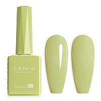 Canni Pastel Green Gel Nail Polish 1Pcs Sage Light Green Gel Polish Lime Mint Green Color Nail Polish Gel High Gloss Soak Off U