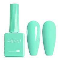 Canni Pastel Green Gel Nail Polish 1Pcs Sage Light Green Gel Polish Lime Mint Green Color Nail Polish Gel High Gloss Soak Off U