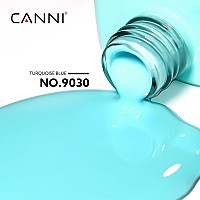 Canni Pastel Blue Gel Nail Polish 1Pcs Light Blue Gel Polish Baby Blue Dark Color Nail Polish Gel High Gloss Soak Off U V Gel N