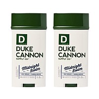 Duke Cannon Supply Co Aluminumfree Deodorant For Men 3 Oz Midnight Swim 2 Pack Unique Masculine Scent Odor Control Soot