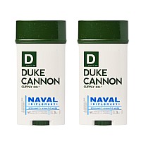 Duke Cannon Supply Co Aluminumfree Deodorant For Men 3 Oz Naval Diplomacy 2 Pack Unique Masculine Scent Odor Control So