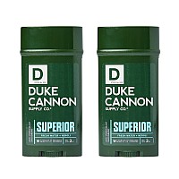 Duke Cannon Supply Co Antiperspirant Deodorant For Men 3 Oz Superior 2 Pack Unique Masculine Scent Odor Control Soothe