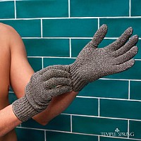 Temple Spring Exfoliating Gloves Rayon Bamboo Bathshower Gloves Bath Gloves For Shower Exfoliating And Ingrown Hairdead Ski