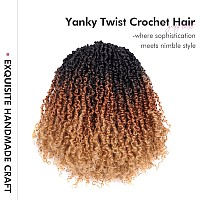 Toyotress Yanky Twist Crochet Hair 6 Inch 8 Packs 30 Strandspcs Pretwisted Fluffy Spring Mini Twist Short Bob Passion Twis