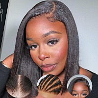 Beauty Forever 7X5 Bye Bye Knots Wear And Go Wig Yaki Straight Pre Cut Lace Bob Wigs Human Hair Lace Closure Wig Pre Plucked Ea