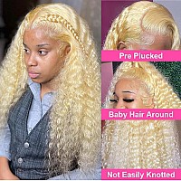 Siyusi Blonde Wig Human Hair Pre Plucked With Baby Hair 613 13X6 Lace Front Wig Human Hair 28Inch 180 Density Hd Lace Frontal W