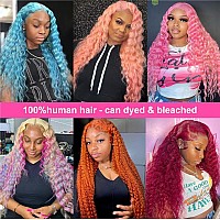 Siyusi Blonde Wig Human Hair Pre Plucked With Baby Hair 613 13X6 Lace Front Wig Human Hair 28Inch 180 Density Hd Lace Frontal W