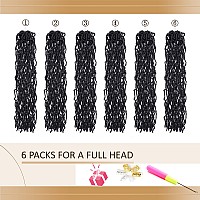 Faux Locs Crochet Hair Soft Locs 42 Inch 6 Packs Long Pre Looped Crochet Locs Goddess Locs Crochet Hair For Black Women Braiding