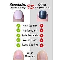 Beaolata Nail Polish Strips 32 Nail Wraps Nail Stickers Gel Nail Strips Easy Apply Remove Long Lasting Salon Quality Cal