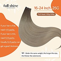 Full Shine Genius Weft Hair Extensions Virgin Hair Remy Hair Weft Extensions Hand Tied Hair Extensions Color Brown To Golden Bro