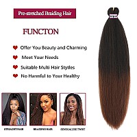 Zepin Pre Stretched Braiding Hair 12 Inch 8 Packs Professional Soft Yaki Braiding Hair For Braids Hot Water Setting Synthetic Cr