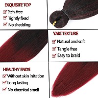 Zepin Pre Stretched Braiding Hair 16 Inch 8 Packs Professional Soft Yaki Braiding Hair For Braids Hot Water Setting Synthetic Cr