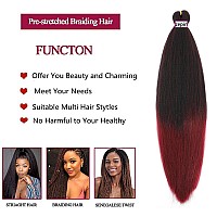 Zepin Pre Stretched Braiding Hair 16 Inch 8 Packs Professional Soft Yaki Braiding Hair For Braids Hot Water Setting Synthetic Cr