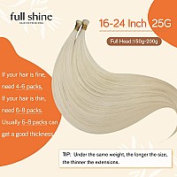 Full Shine Genius Weft Hair Extensions Human Hair Sew In Hair Extensions Hand Tied Weft Extensions Virgin Machine Remy Hair Exte