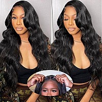 Fascara Wear And Go Glueless Wig For Women 180 Density Body Wave Lace Front Wig 5X5 Lace Closure Human Hair Wigs 30Inch Glueles