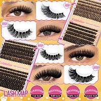 Calphdiar Lash Clusters 40D60D80D100D Eyelash Clusters 474Pcs Individual Lashes D Curl Cluster Eyelash Extensions 816Mm Wisp