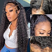 Cheetahbeauty Deep Wave 13X6 Hd Transparent Lace Front Wigs Brazilian 10A Grade Deep Curly Human Hair Wigs For Black Women Pre P