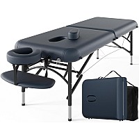 Cloris 84 Professional Massage Table Portable 2 Folding Lightweight Facial Salon Spa Tattoo Bed Height Adjustable With Carryin