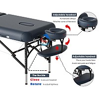 Cloris 84 Professional Massage Table Portable 2 Folding Lightweight Facial Salon Spa Tattoo Bed Height Adjustable With Carryin