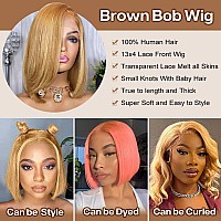 Huiwanyan Honey Blonde Wig Human Hair 13X4 Hd Lace Front Wigs Human Hair Pre Plucked 30 Color Lace Front Wigs For Black Women 1