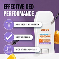 Carpe Underarm Antiperspirant And Deodorant Clinical Strength With Lavender Citrus Scent Combat Excessive Sweating Stay Fresh