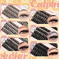 Calphidar Eyelash Clusters 30D40D50D60D80D100D Lash Clusters Wispy Individual Lashes 476Pcs D Curl Lash Extension 816Mm Na