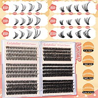 Calphidar Eyelash Clusters 30D40D50D60D80D100D Lash Clusters Wispy Individual Lashes 476Pcs D Curl Lash Extension 816Mm Na