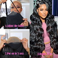 Uesoels Glueless Wigs Human Hair 6X4 Ready To Go Body Wave Lace Front Wigs Human Hair 12A Unprocessed Brazilian Virgin Human Hai