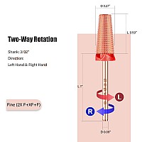 Depvko 5 In 1 Nail Drill Bits 332 Carbide Tungsten Bits Two Way Rotate Professional Advanced Safety Cuticle Bits For Nail