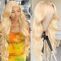 Lumiere 613 Lace Front Wig Human Hair 28 Inch 210 Density Body Wave 13X4 Hd Lace Frontal Wig Blonde Wig Human Hair Glueless Wig