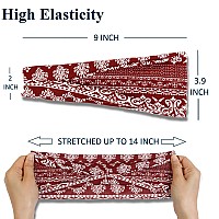 Aktvshow 12 Pack Boho Headbands Wide Nonslip Elastic Headbands Trendy Hair Accessories For Womens Yoga Workout And Fashio