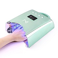 M Neo Cordless Rechargeable Nail Curing Lamp 78W With 4 Lcd Time Display Timer Auto Sensor And Spacious Interior For All H