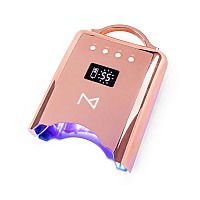 M Neo Cordless Rechargeable Nail Curing Lamp 78W With 4 Lcd Time Display Timer Auto Sensor And Spacious Interior For All H