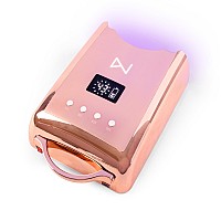 M Neo Cordless Rechargeable Nail Curing Lamp 78W With 4 Lcd Time Display Timer Auto Sensor And Spacious Interior For All H