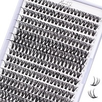 Lash Clusters 320Pcs Individual Lashes 40D Diy Lash Extensions D Curl Lash Clusters False Eyelashes Natural Look 1016Mm Mix Clu