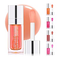 Feimini Hydrating Lip Glow Oil Clear Plumping Lip Gloss Long Lasting Moisturizing Nonsticky Tinted Lip Oil For Lip Care P