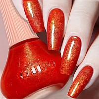 Major Dijit Quick Dry Nail Polish Gold Red Summer Nail Lacquer For Nail Art Regular Nail Polish 041 Fl Oz