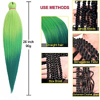 Leeven 2 Packs Pre Stretched Braiding Hair 26 Inch Professional Soft Yaki Braiding Hair For Butterfly Braids Hot Water Setting S