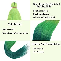 Leeven 2 Packs Pre Stretched Braiding Hair 26 Inch Professional Soft Yaki Braiding Hair For Butterfly Braids Hot Water Setting S