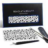 Beaolata Nail Polish Strips 32 Nail Wraps Nail Stickers Gel Nail Strips Easy Apply Remove Long Lasting Salon Quality Mil